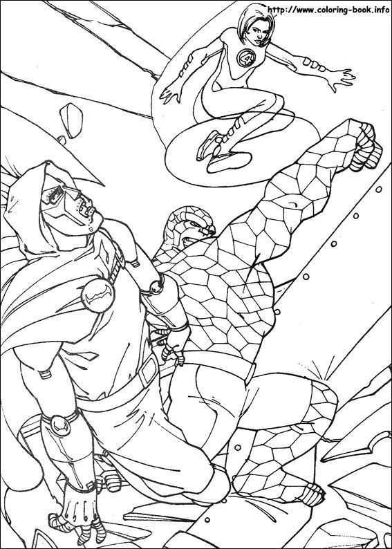 Fantastic Four coloring picture